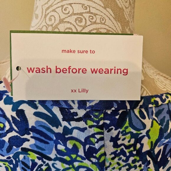 Lilly Pulitzer: NWT 3/4 Sleeve  Beacon T-shirt Dress Twilight Blue size S - Picture 5 of 10